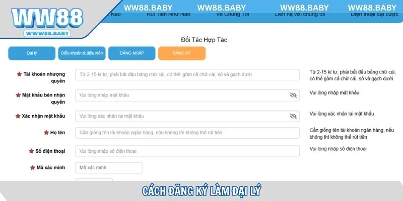 Cách đăng ký trở thành đại lý nhà cái đơn giản